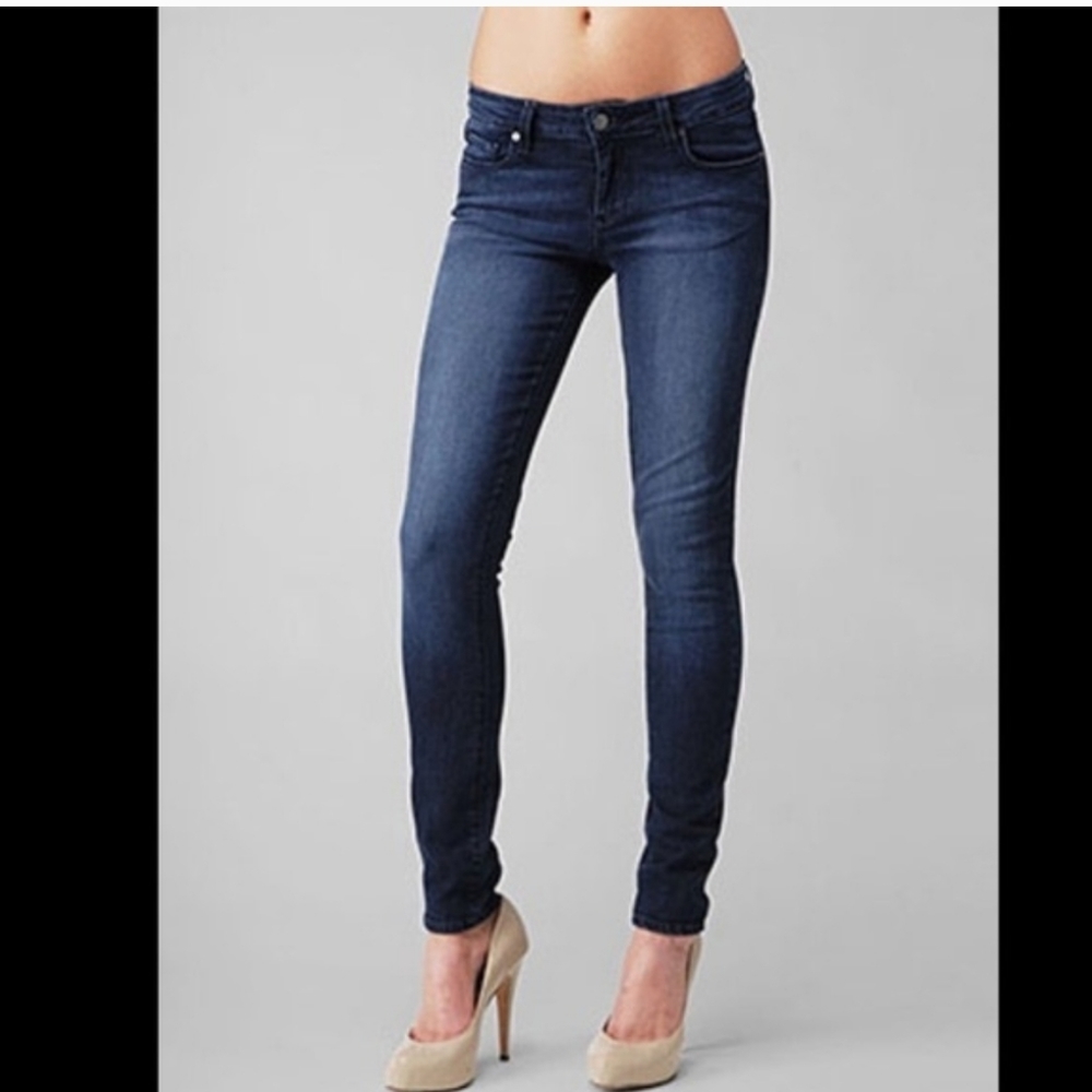 Paige Denim Dark Blue Skinny Verdugo Denim Jean Jeggings Size 27 Waist 29.5 Inch